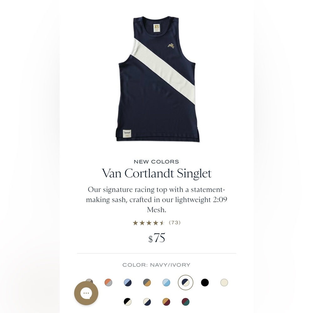 Tracksmith Van Cortlandt Singlet